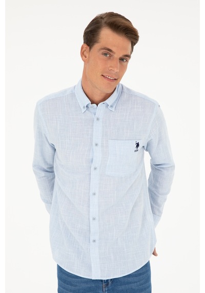 U.s. Polo Assn. Erkek Açık Mavi Gömlek Desenli 50288661-vr003 Açık Mavi U.s. Polo Assn. Erkek Açık Mavi Gömlek Desenli 50288661-vr003 Açık Mavi