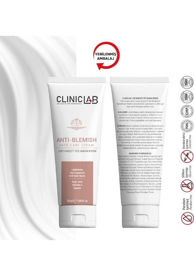 Cliniclab Leke Karşıtı Yüz Bakım Kremi 50 ML