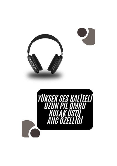 Kulak Üstü Kulaklık Bluetooth Sd Kart Girişli Yumuşak Süngerli Kablosuz