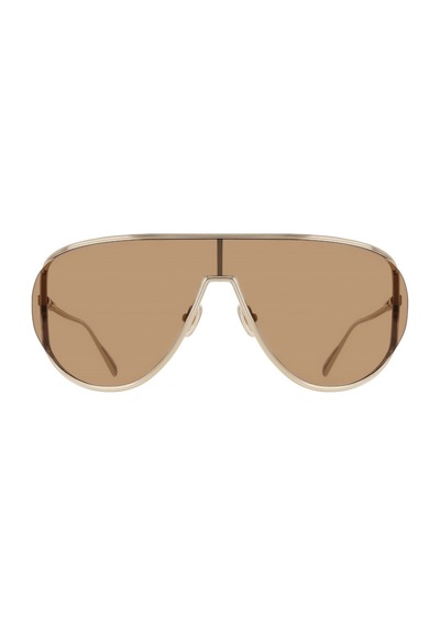 Salvatore Ferragamo Sf 323s 710 63 Unisex Blokcam Gümüş Metal Güneş Gözlüğü Gri