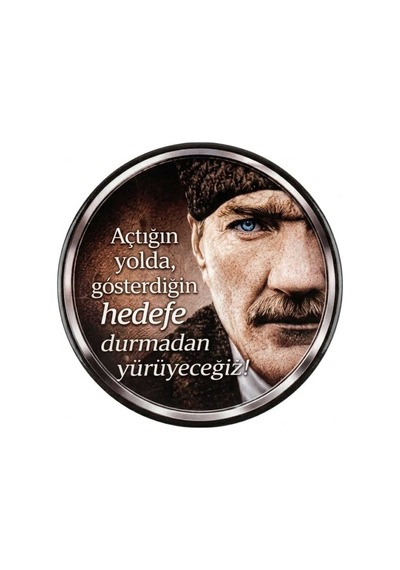 Açtığın Yolda Gösterdiğin Hedefe Atatürk Cırtlı 3d Arma