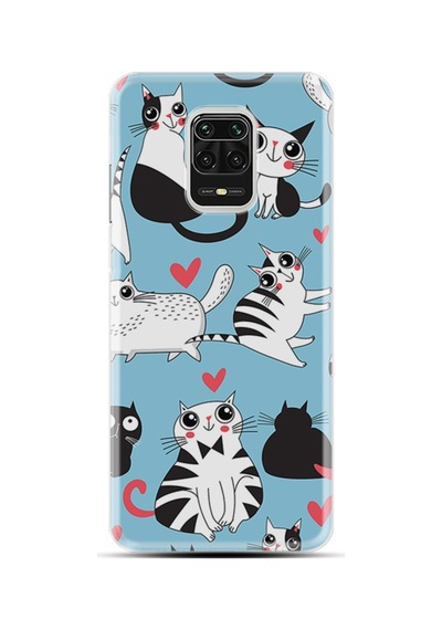 Xiaomi Redmi Note 9 Pro Kılıf Desenli Astronot Smoke 1772