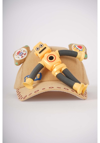 Miniko Kids Kitti Erkek Çocuk Çıkabilen Uzayan Oyuncaklı Işıklı Şapka Renkli
