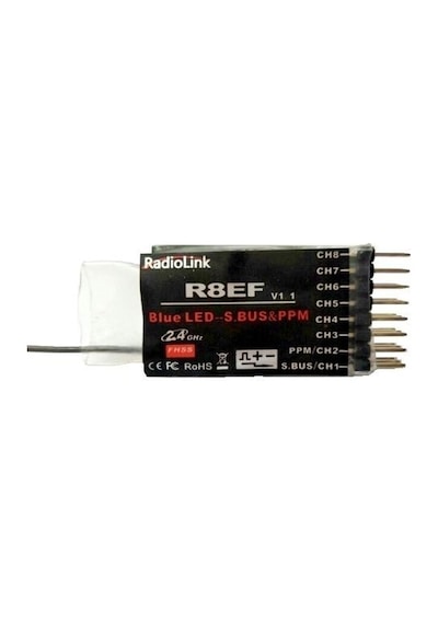 Radiolink R8EF 8CH 8 Kanal Alıcı 2.4G ( T8FB & T8S İle Uyumludur