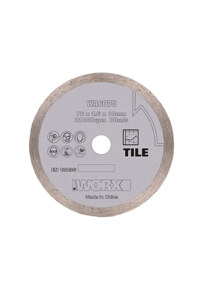 Worx Wa6075 Wx801 İçin 76x10mm Fayans, Seramik, Mermer Elmas Kesme Diski Fr Wa6075