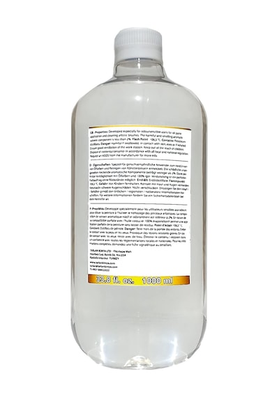 Terlans Kokusuz Terebentin 1000 Ml Yağlı Boya İnceltici Kokusuz, Düşük Uçuculu Profesyonel Resim Malzemesi Ve Atölye Kullanımı İçin