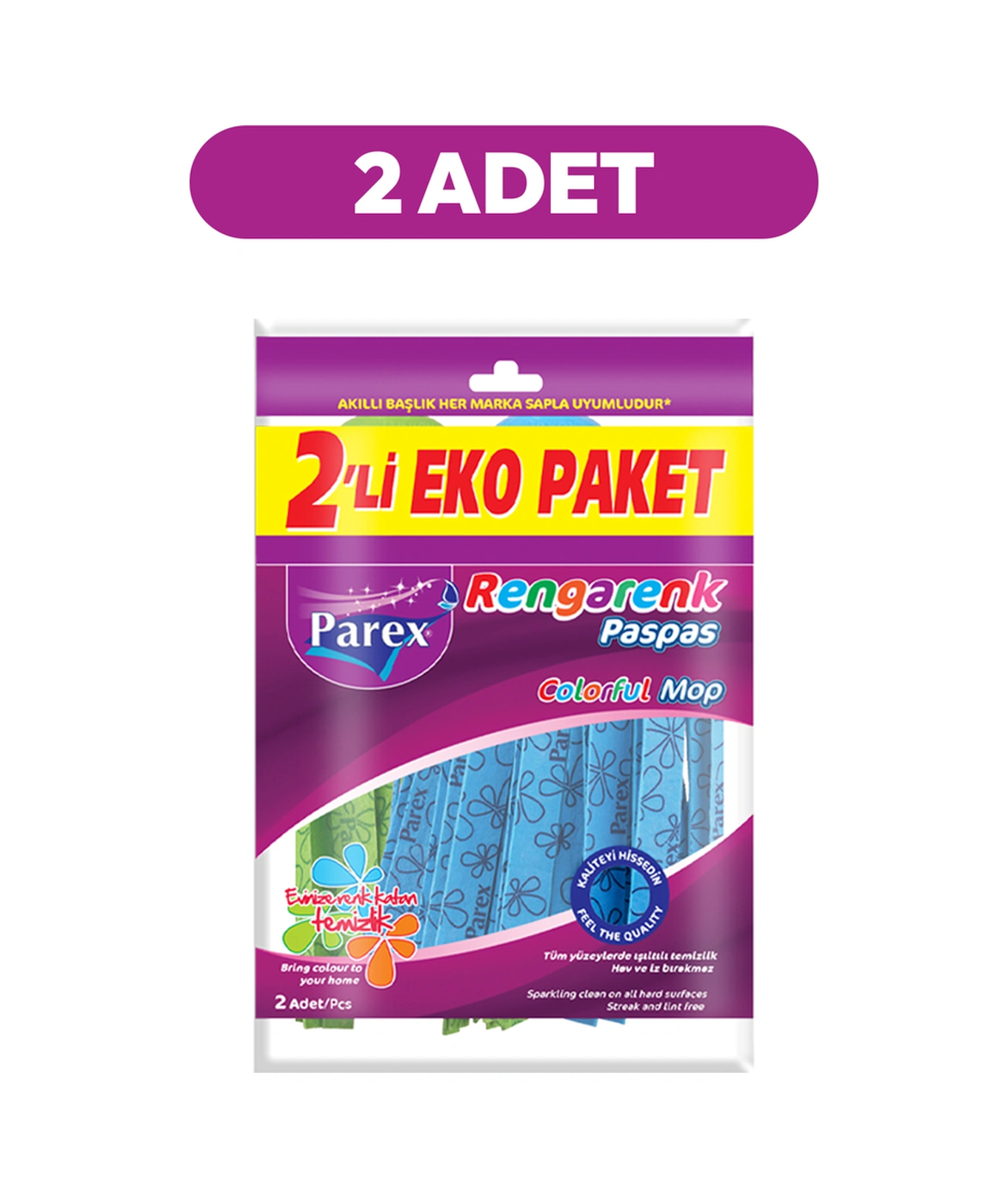 Rengarenk Paspas 2'li Paket Toplam 4 Adet