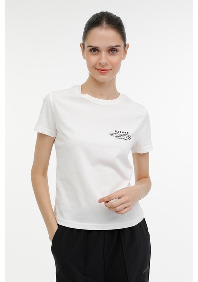 Lumberjack Wb Anna 11 4fx Ekru Kadın Kısa Kol T-shirt 000000000101532283 Bej