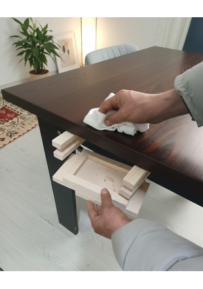 Pratik Masa Altı Atık Toplayıcı Çift Taraflı Bantlı Montaj Gerektirmez Silinebilir Yüzey 25x10 Cm Diğer