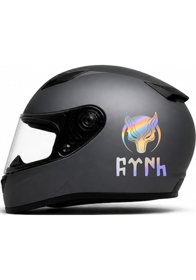 Kurt Börü Gökbörü Sticker - Göktürkçe Türk Sticker - Türkiye Türk Sticker - Oto Araba Motosiklet Kask Araç Cam Laptop Sticker 00288-1 60X44 Cm