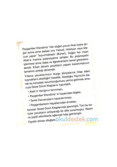 4-7 Yaş Güzel Dinim Eğitim Seti