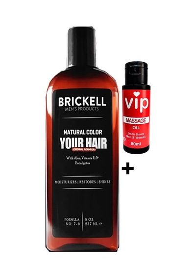 Hubrendy Sh Brickell Saçsakal Beyazlatıcıerkeklere Özel Şampuan 237 Ml + Vip Erotikmasaj Yağı