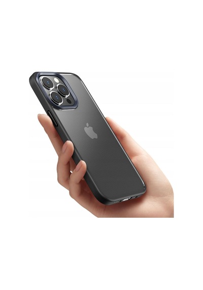 Rock Apple Uyumlu iPhone 14 Pro Max Guard Şeffaf Kılıf Siyah Siyah