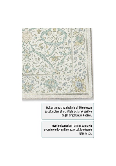 Dekoratif Halı Kaymaz Taban Leke Tutmaz Yıkanabilir Kilim Özel Ölçü Salon Halısı 3039