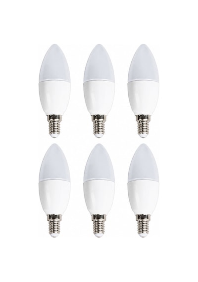 Cata Ct-4079 6 Lı Set Led Buji Ampul 7w E14 6400k Beyaz Işık 680 Lümen Enerji Tasarruflu Avize Ampulü