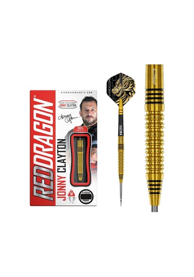 Red Dragon Jonny Clayton Gold % 90 Tungsten Çelik Uçlu Dart Oku