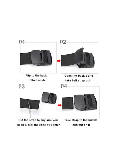 Evolite Outdoor Stretch Esnek Kemer 4 Cm Ayarlanabilir Unisex Siyah Haki