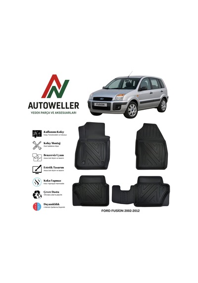 Ford Fusion 2002-2012 Havuzlu Oto Paspas