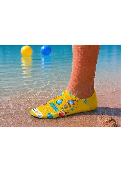 Gripptoes Kaymaz Damla Tabanlı Deniz&havuz Çorabı W1 Çok Renkli