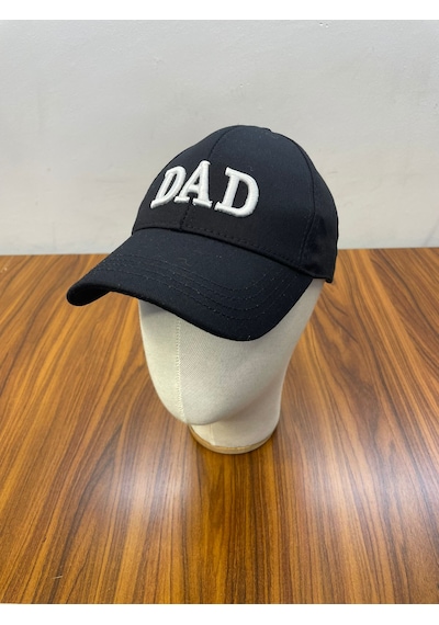 Dad Baba Nakışlı Pamuklu Unisex Cap Şapka Siyah