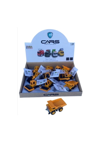 Minik Iş Makineleri 8 Cm Kepçe, Kamyon, Silindir, Forklift Karışık