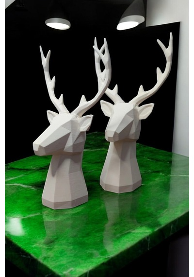 2'li Set Geyik Figürlü Modern Dekoratif Pinterest Biblo 22cm/19cm Dekoratif Geyik, Pinterest