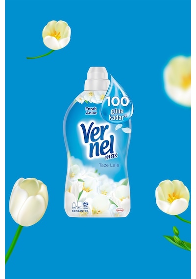 Vernel Max Konsantre Çamaşır Yumuşatıcısı Taze Lale 1440 ML