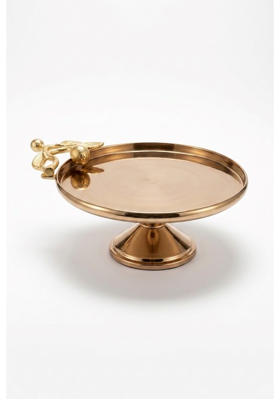 Leaf Rose Gold Dekoratif Ayaklı