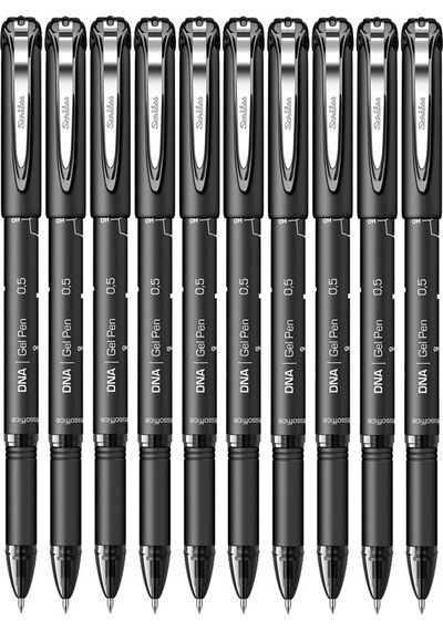 Siyah Pilot Kalem Dna Gel Pen 10 Adet Scrikss Pilot Kalem 0.7 Mm Roller Uçlu Pilot Kalem İnce Uçlu Likit Mürekkepli Siyah