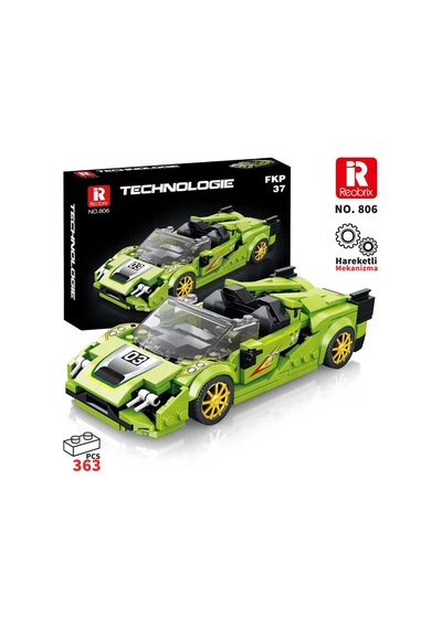 Reobrix Creator 806 Lamborghini Sian Spor Araba Yaratıcı Yapı Blok Seti Building Blocks - 348 Parça