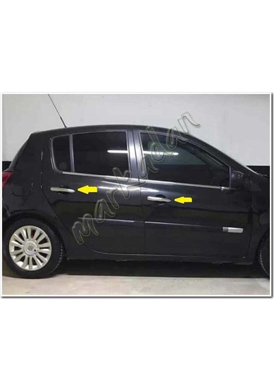 Db Chrome Renault Clio 3 Hb Kapı Kolu Nikelajı 2006-2011 4 Kapı P.çelik