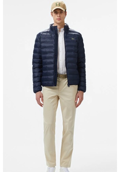 Lacoste Synthetic Fill Jacket Gizlenebilir Kapişonlu Şişme Erkek Mont Lacivert