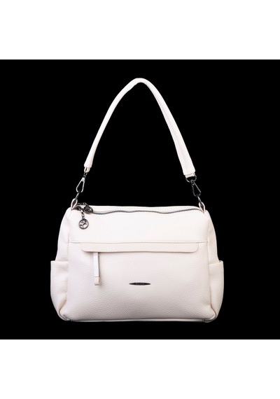 Nas Bag Çok Gözlü Yumuşak Ve Hafif Yapılı Çift Askılı Omuz Ve Çapraz Çanta 30x24 Cm Krem Lopez