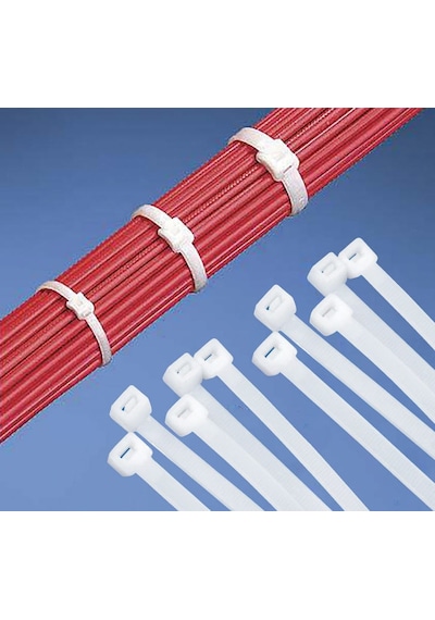 Kablo Bağı Plastik Cırt Kelepçe 4.8X200 Mm 20Cm Beyaz 100 Adet