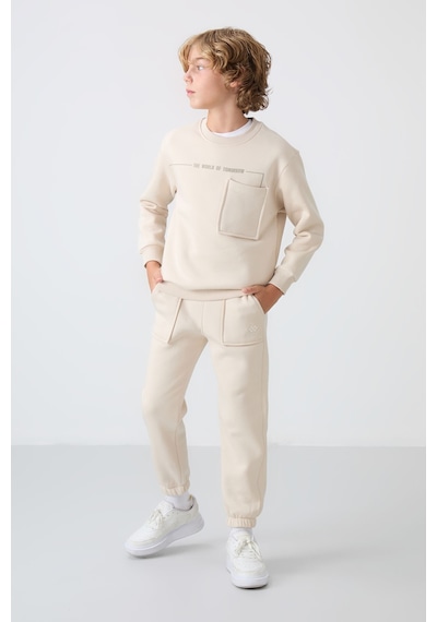 Tommylife Tommy Life Bej Pamuklu Kalın İçi Tüylü Yumuşak Dokulu Standart Fit Baskılı Erkek Çocuk Eşofman Takım - 11257 Bej Tommylife Tommy Life Bej Pamuklu Kalın İçi Tüylü Yumuşak Dokulu Standart Fit Baskılı Erkek Çocuk Eşofman Takım - 11257 Bej