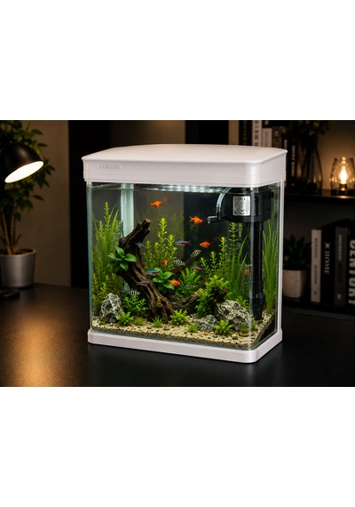 Jr-230 Cam Akvaryum 7 Litre Beyaz