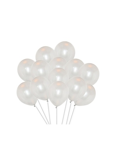 Vıp 100 Pcs Shıny Metallıc White Balloon Vıp Kalite Parlak Metalik Beyaz Balon Helyum Gazı Uyumludur