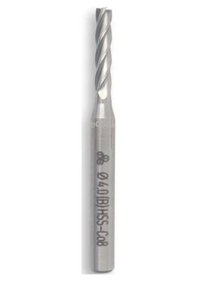 Mte 4 Mm Uzun Parmak Freze Hss-co8 Dın 844/b-n