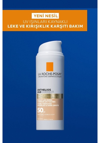 La Roche Posay Anthelios Age Correct Daily Tinted Cream SPF50+ 2 x 50 ML La Roche Posay Anthelios Age Correct Daily Tinted Cream SPF50+ 2 x 50 ML