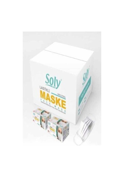 Care 3 Katlı Cerrahi Telli Full Ultrasonik Maske 150 Adet