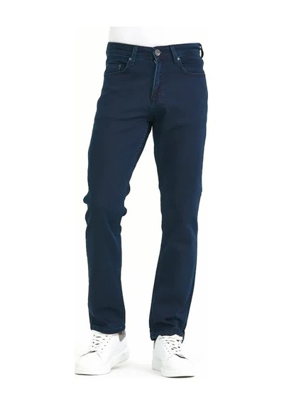 Digital Jeans Normalkesim Fermuarlı Genişpaça Yüksekb Açık Lacivert Açık Gri