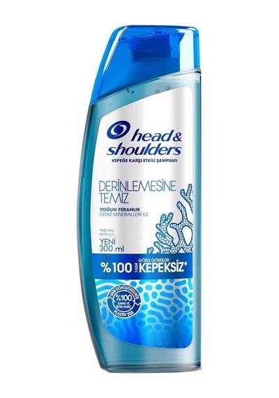 Head & Shoulders Derinlemesine Temizlik Şampuan Yoğun Ferahlık Deniz Mineralleri 300 Ml Sku: Zeus8690010387288