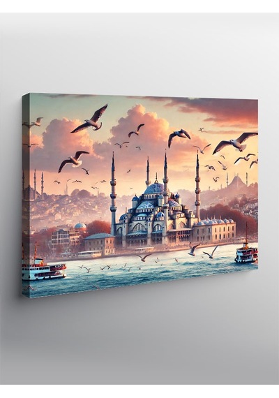 Kanvas Tablo İstanbul Un Gün Batımı 100cmx140cm