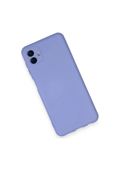Galaxy Uyumlu A04 Kılıf Nano İçi Kadife Silikon -  Lila