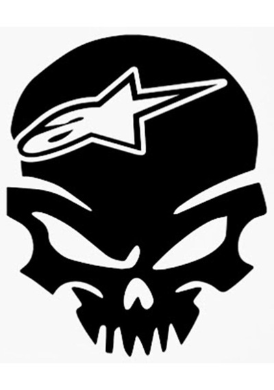 Alpinestars Kuru Kafa Oto-motor-laptop-dekor Sticker 10 X 9 Cm