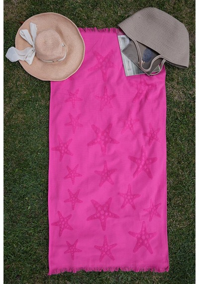 70x140 Cm Jakarlı Desenli Modern Tasarım Unisex Plaj Havlusu Baveno Desen001