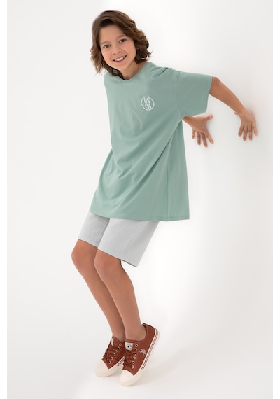 U.S. Polo Assn. Erkek Çocuk Su Yeşili Oversize Bisiklet Yaka Tişört 50298981-VR048 U.S. Polo Assn. Erkek Çocuk Su Yeşili Oversize Bisiklet Yaka Tişört 50298981-VR048
