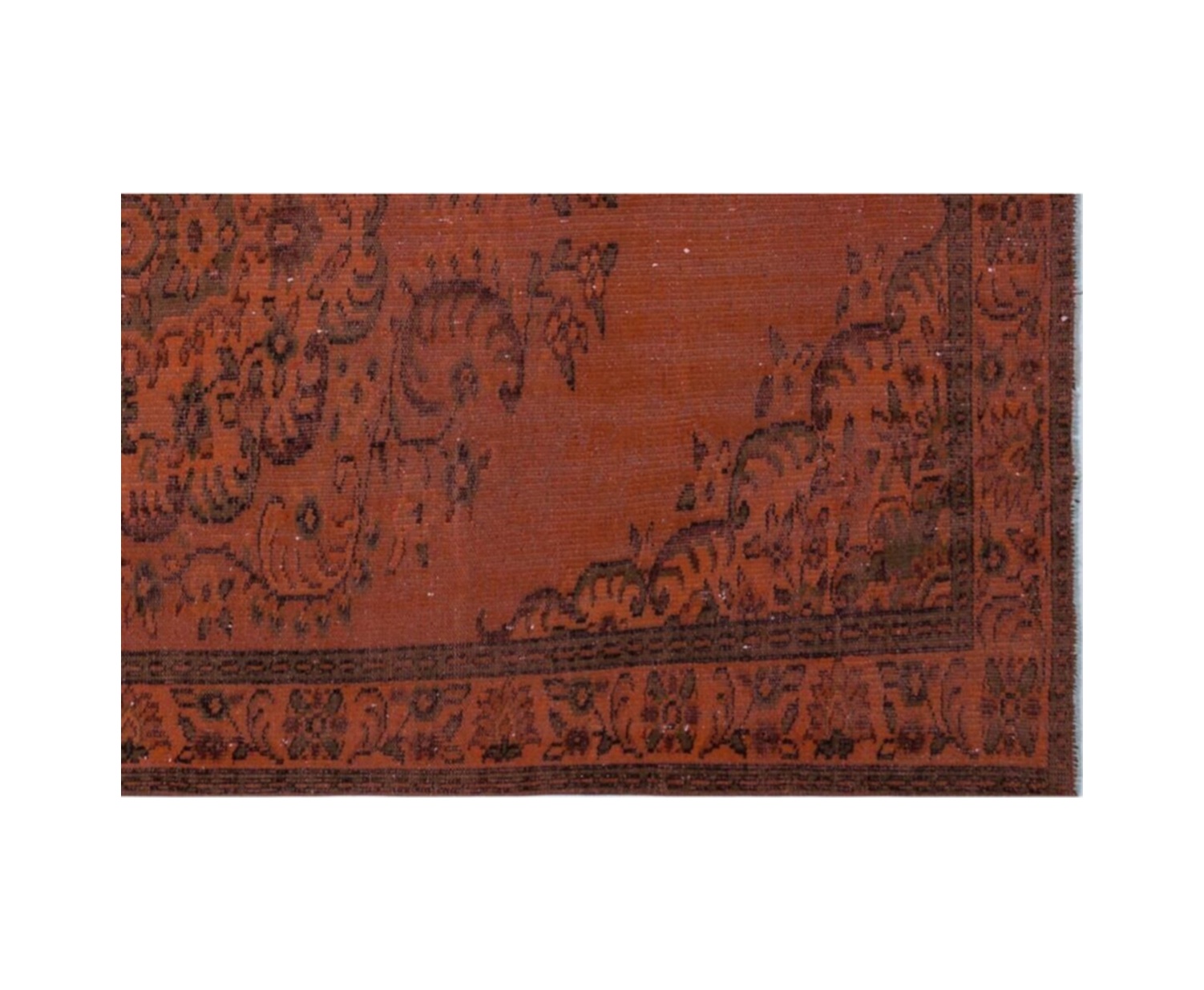 El Dokuması Vintage Yün-pamuk Turuncu Halı 26900 176 X 276 Cm