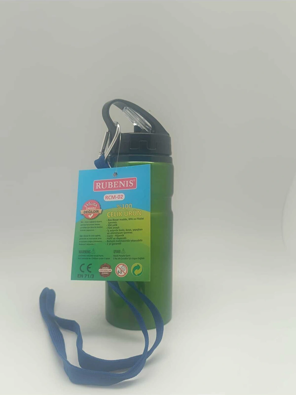 Rcm-02 Çelik Matara 500 Ml Yeşil 1 Adet Yeşil
