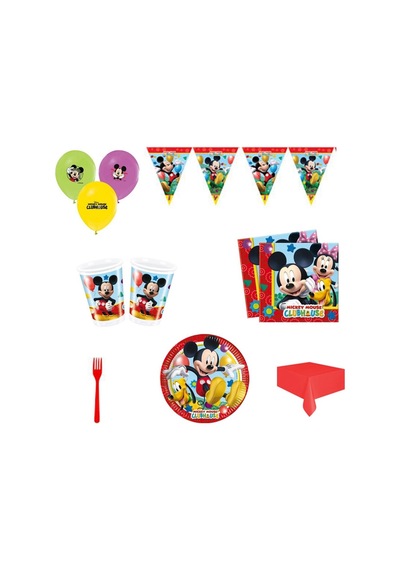 Mickey Mouse Doğum Günü Süsleri Masa Seti Parti Seti Ekonomik Set
